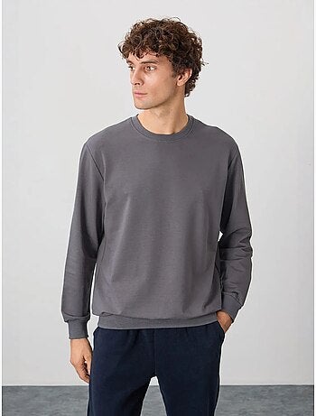 Sweat-shirt homme col rond uni tommy