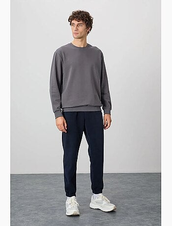 Sweat-shirt homme col rond uni tommy
