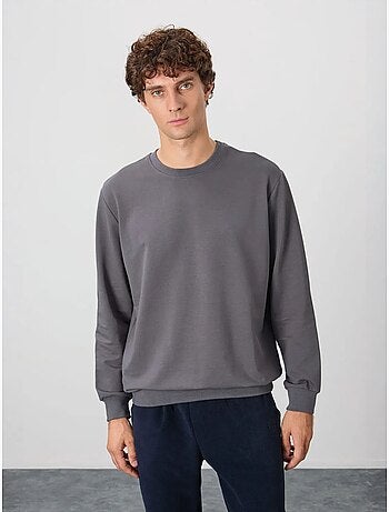 Sweat-shirt homme col rond uni tommy