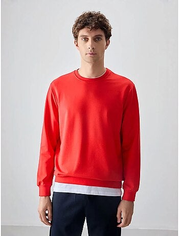 Sweat-shirt homme col rond uni tommy