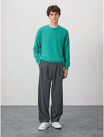 Sweat-shirt homme col rond uni tommy