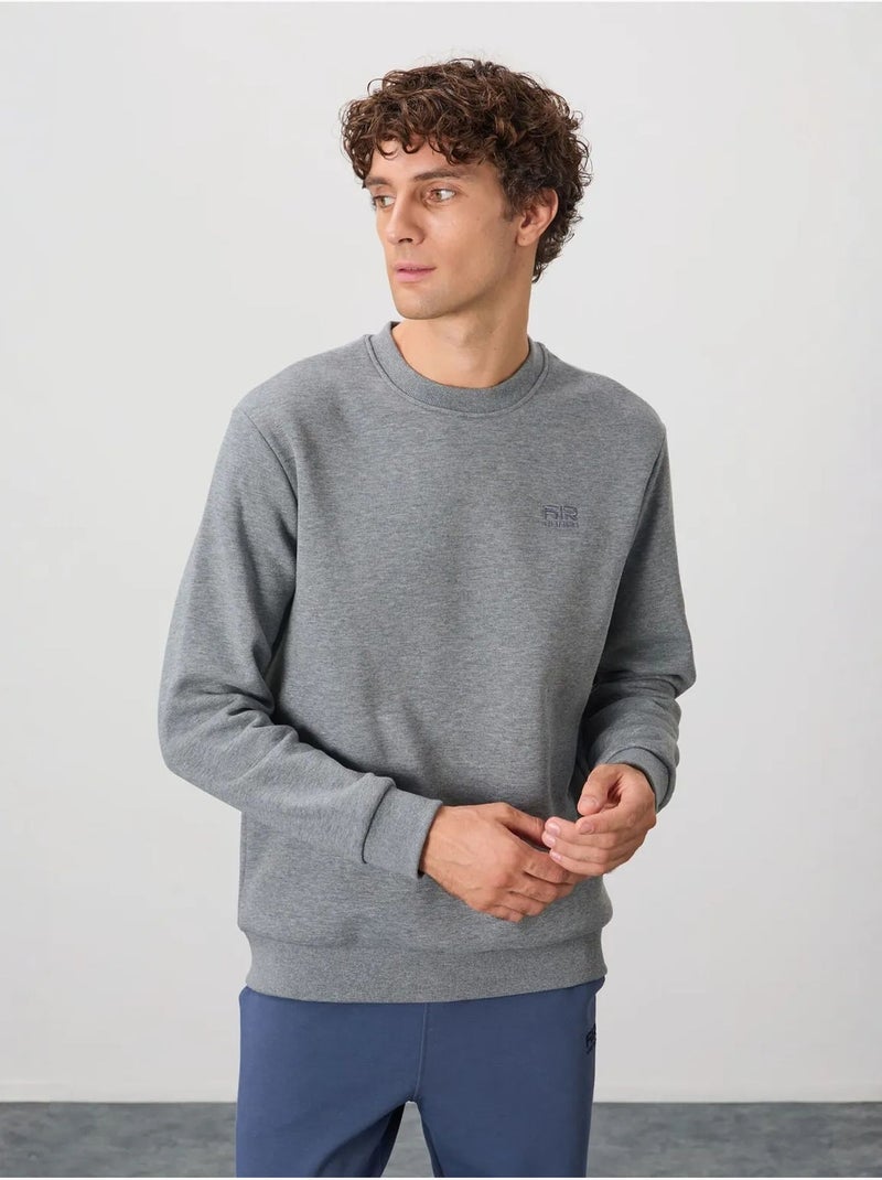 Sweat-shirt homme coupe regular à col rond tommy Gris - Kiabi