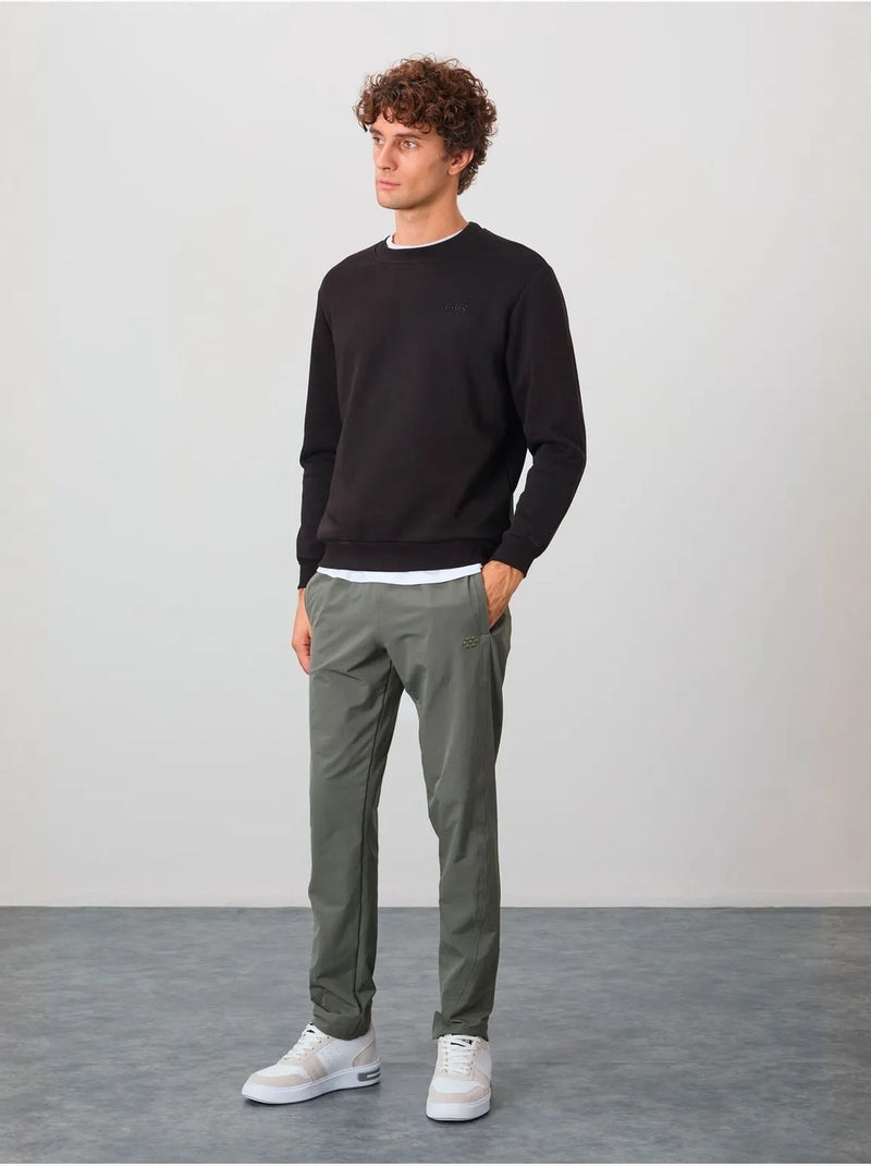 Sweat-shirt homme coupe regular à col rond tommy Noir - Kiabi