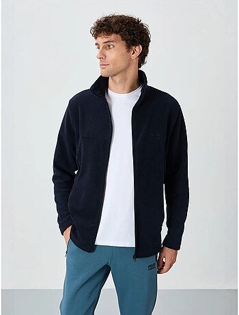 Sweat-shirt homme en maille peluche à zip tommy