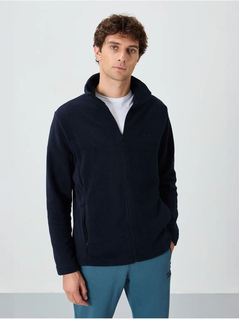Sweat-shirt homme en maille peluche à zip tommy Bleu marine - Kiabi
