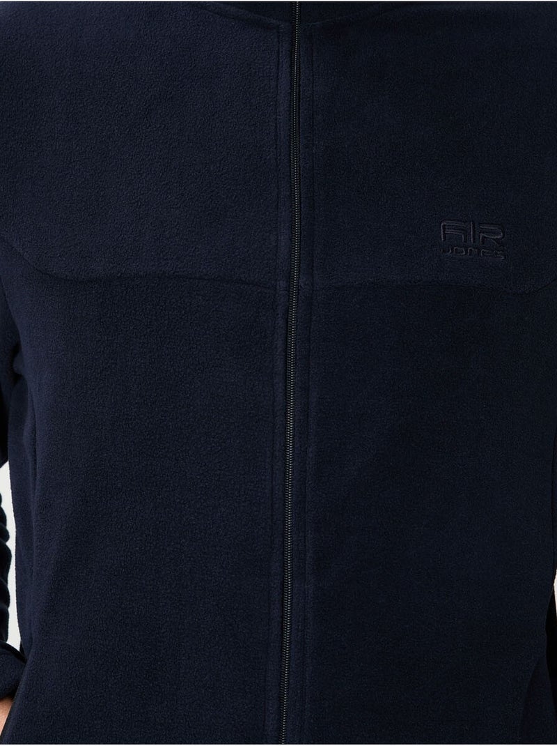 Sweat-shirt homme en maille peluche à zip tommy Bleu marine - Kiabi