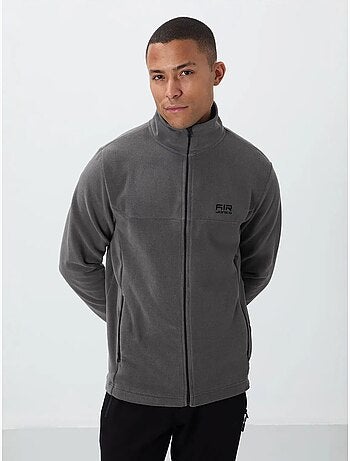 Sweat-shirt homme en maille peluche à zip tommy
