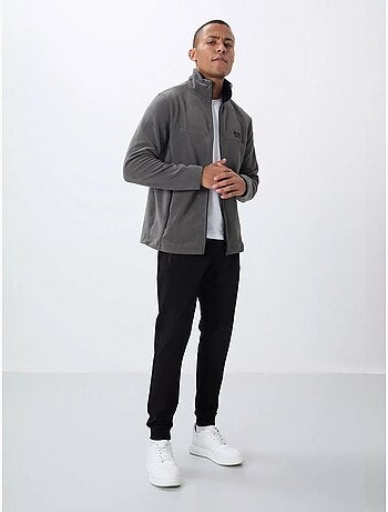 Sweat-shirt homme en maille peluche à zip tommy