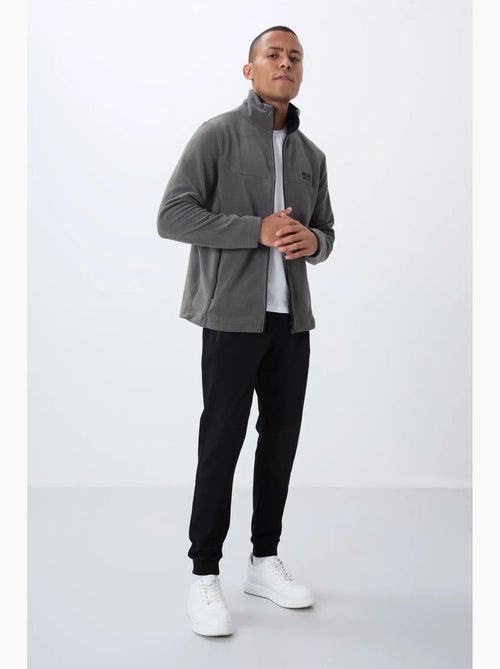 Sweat-shirt homme en maille peluche à zip tommy - Kiabi Sweat-shirt homme en maille peluche à zip tommy - Kiabi