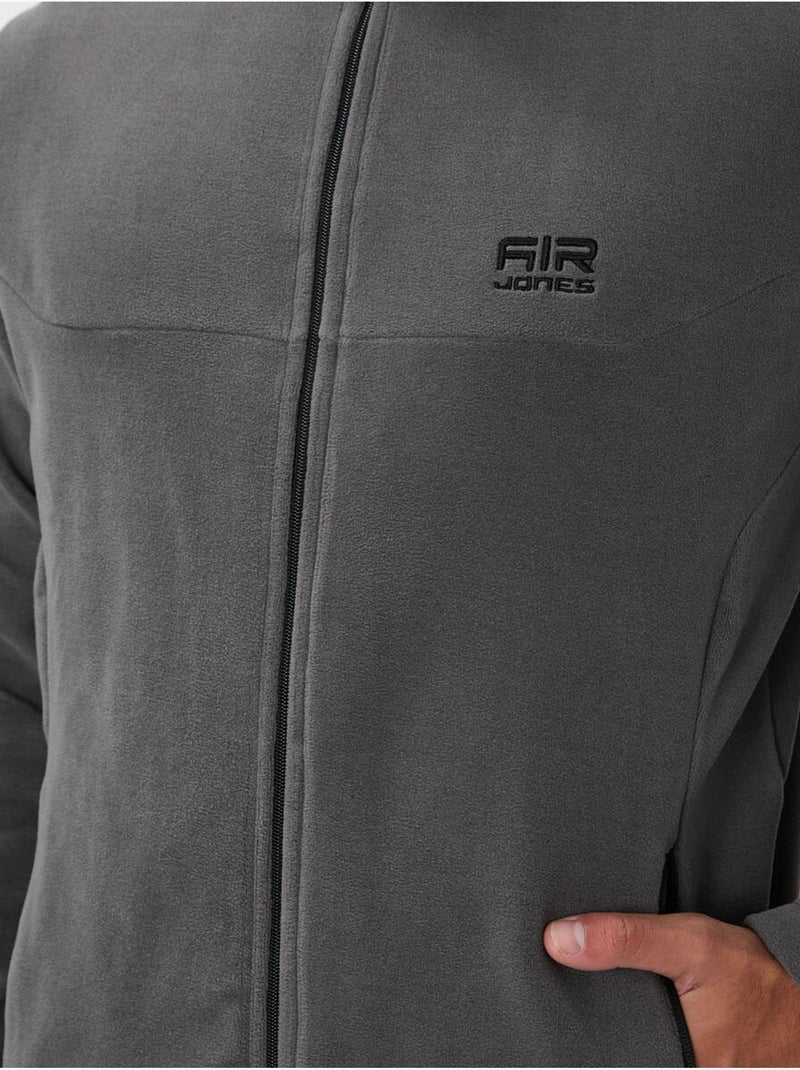 Sweat-shirt homme en maille peluche à zip tommy Gris Noir - Kiabi