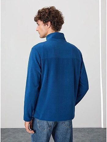 Sweat-shirt homme en maille peluche, demi-zip tommy