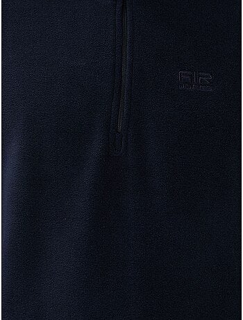 Sweat-shirt homme en maille peluche, demi-zip tommy