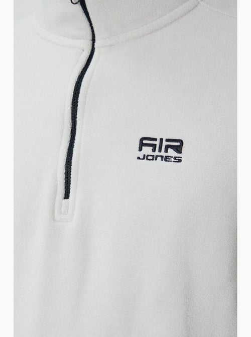 Sweat-shirt homme en maille peluche, demi-zip tommy - Kiabi Sweat-shirt homme en maille peluche, demi-zip tommy - Kiabi