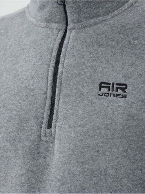 Sweat-shirt homme en maille peluche, demi-zip tommy - Kiabi