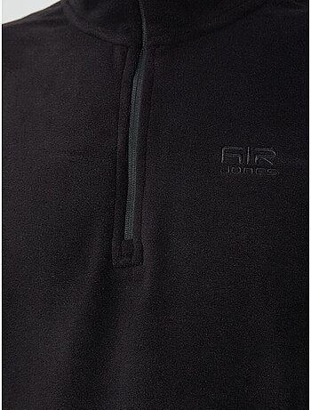 Sweat-shirt homme en maille peluche, demi-zip tommy