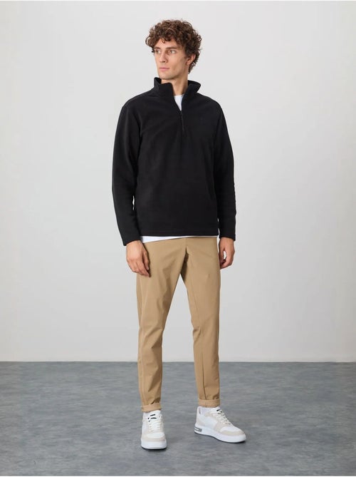 Sweat-shirt homme en maille peluche, demi-zip tommy - Kiabi
