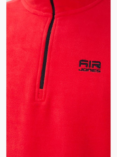 Sweat-shirt homme en maille peluche, demi-zip tommy - Kiabi