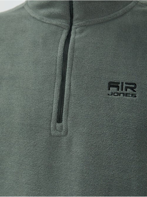 Sweat-shirt homme en maille peluche, demi-zip tommy - Kiabi