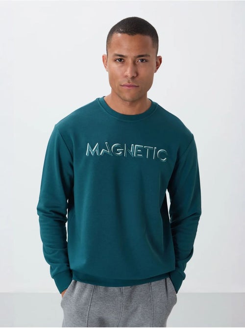 Sweat-shirt homme imprimé à col rond tommy - Kiabi