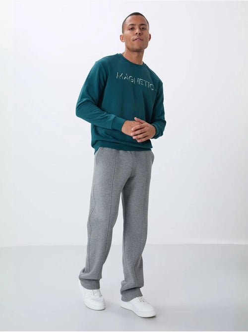 Sweat-shirt homme imprimé à col rond tommy - Kiabi