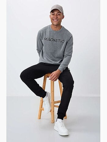 Sweat-shirt homme imprimé à col rond tommy