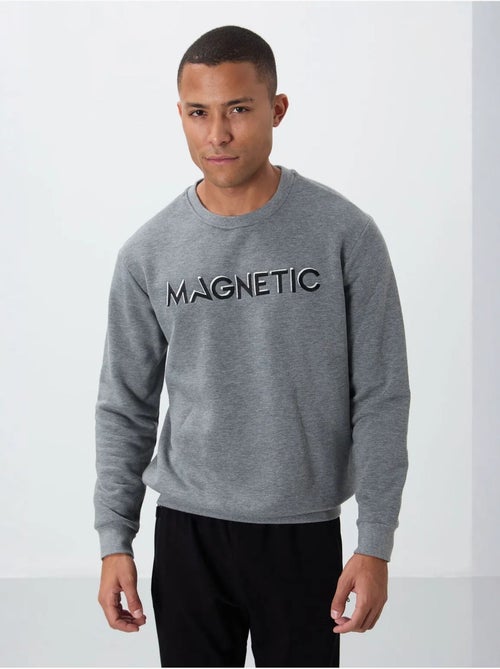 Sweat-shirt homme imprimé à col rond tommy - Kiabi