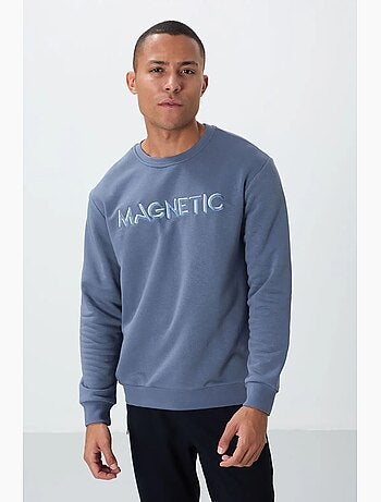 Sweat-shirt homme imprimé à col rond tommy