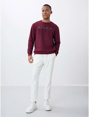 Sweat-shirt homme imprimé à col rond tommy