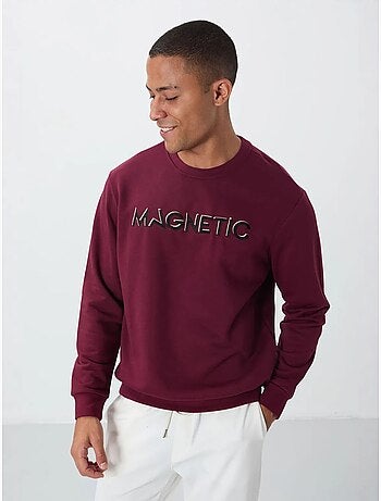 Sweat-shirt homme imprimé à col rond tommy