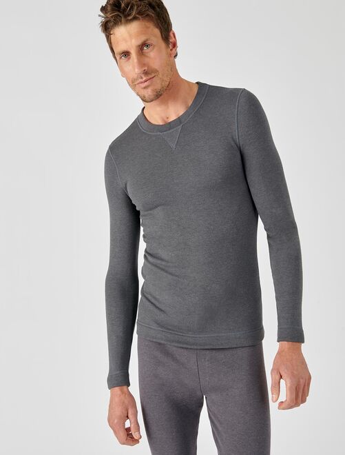 Sweat-shirt homme molleton gratté Thermolactyl Sensitive - Damart - Kiabi