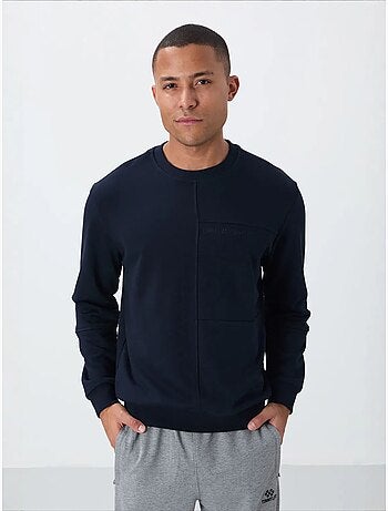 Sweat-shirt homme uni à col rond tommy