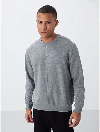 Sweat-shirt homme uni à col rond tommy