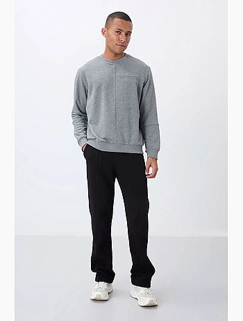 Sweat-shirt homme uni à col rond tommy
