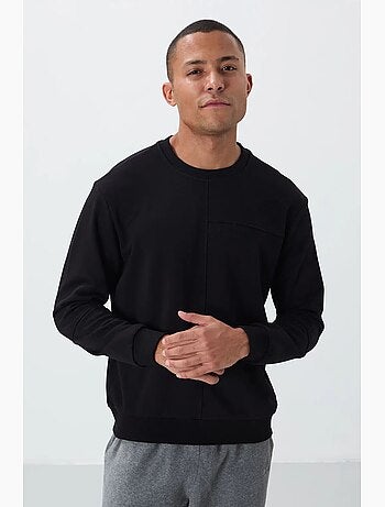 Sweat-shirt homme uni à col rond tommy