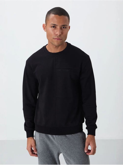 Sweat-shirt homme uni à col rond tommy - Kiabi