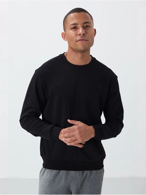 Sweat-shirt homme uni à col rond tommy - Kiabi