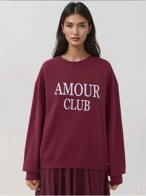 Sweat-shirt imprimé à col ras du cou et coupe décontractée - Kiabi Sweat-shirt imprimé à col ras du cou et coupe décontractée - Kiabi
