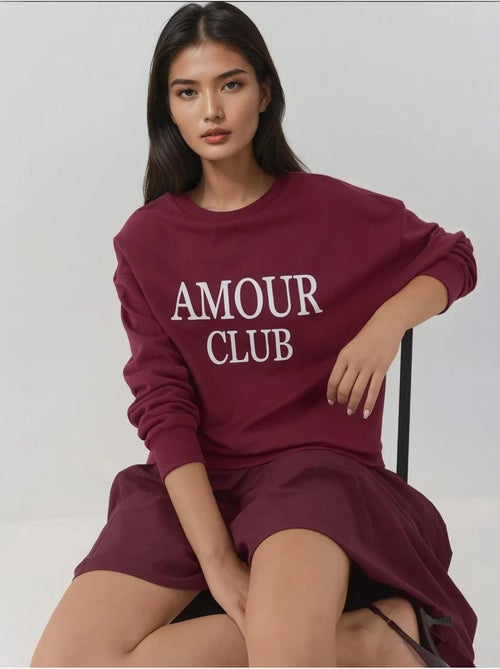 Sweat-shirt imprimé à col ras du cou et coupe décontractée - Kiabi Sweat-shirt imprimé à col ras du cou et coupe décontractée - Kiabi