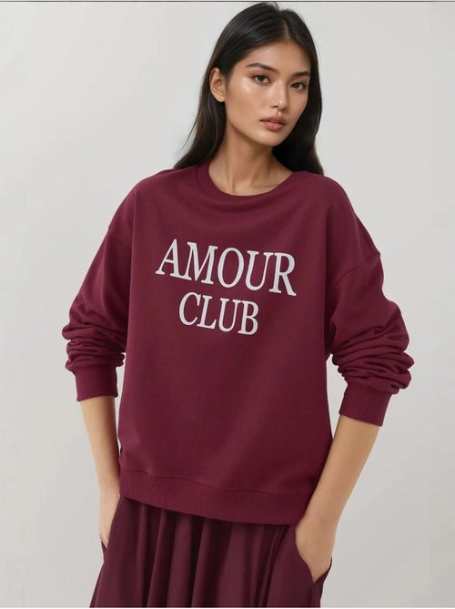 Sweat-shirt imprimé à col ras du cou et coupe décontractée - Kiabi Sweat-shirt imprimé à col ras du cou et coupe décontractée - Kiabi
