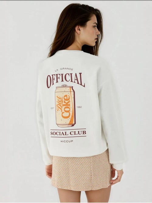 Sweat-shirt imprimé à col rond - Kiabi Sweat-shirt imprimé à col rond - Kiabi