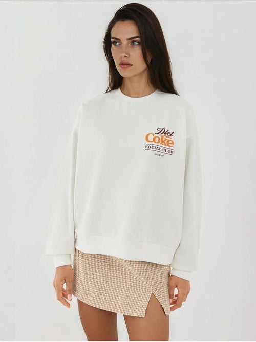 Sweat-shirt imprimé à col rond - Kiabi Sweat-shirt imprimé à col rond - Kiabi