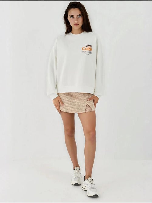 Sweat-shirt imprimé à col rond - Kiabi Sweat-shirt imprimé à col rond - Kiabi