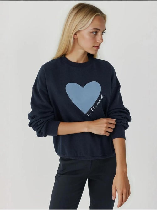Sweat-shirt imprimé à col rond - Kiabi