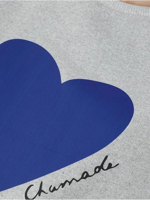 Sweat-shirt imprimé à col rond - Kiabi