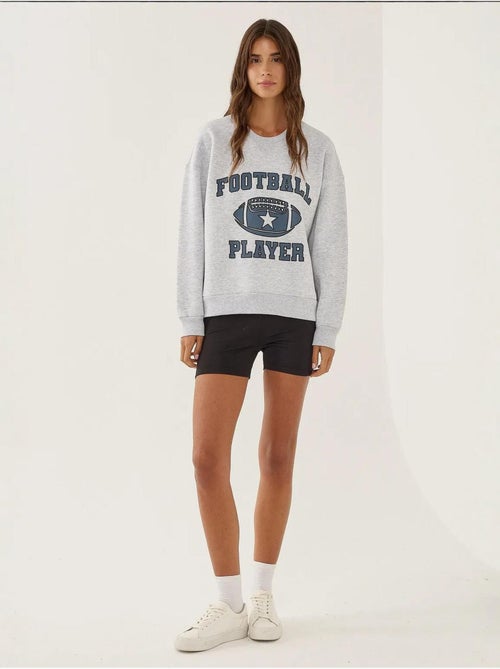 Sweat-shirt imprimé à col rond - Kiabi Sweat-shirt imprimé à col rond - Kiabi