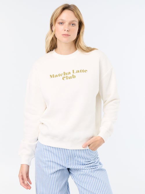Sweat-shirt imprimé à manches longues - Kiabi Sweat-shirt imprimé à manches longues - Kiabi