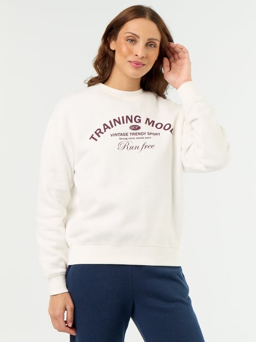 Sweat-shirt imprimé à manches longues - Kiabi Sweat-shirt imprimé à manches longues - Kiabi