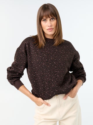 Sweat-shirt imprimé à manches longues