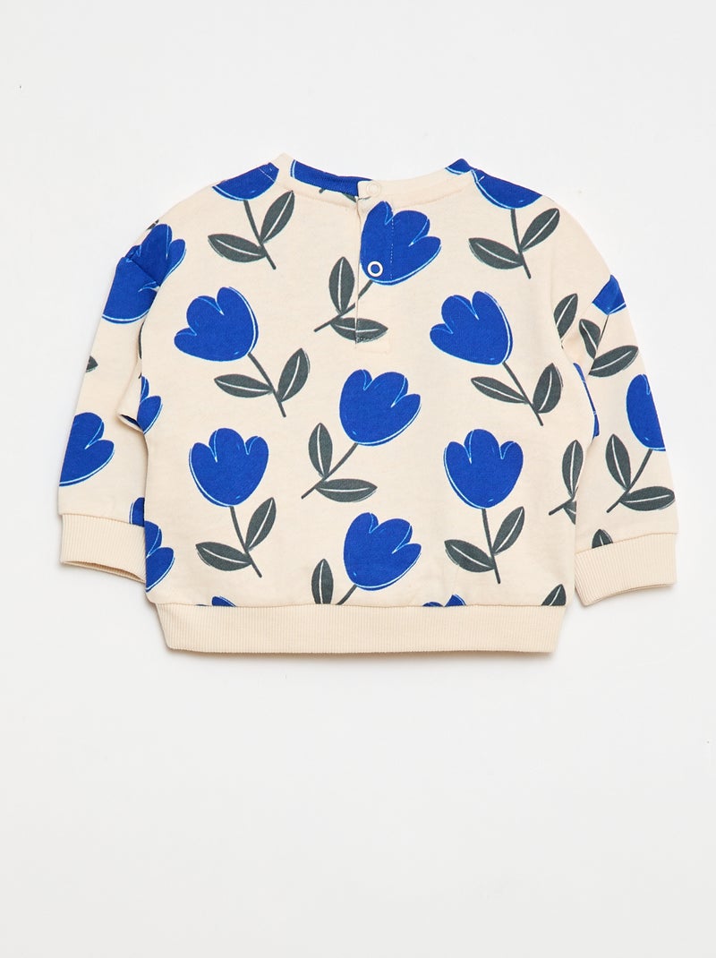Sweat-shirt imprimé Beige - Kiabi