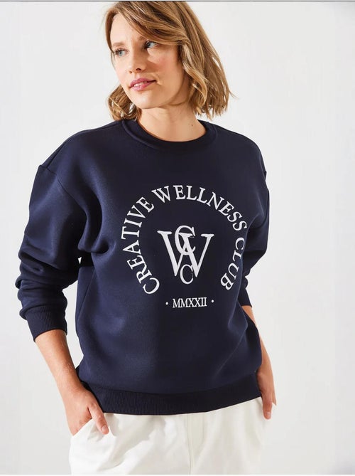 Sweat-shirt imprimé brossé à trois fils mbhs lucci - Kiabi Sweat-shirt imprimé brossé à trois fils mbhs lucci - Kiabi